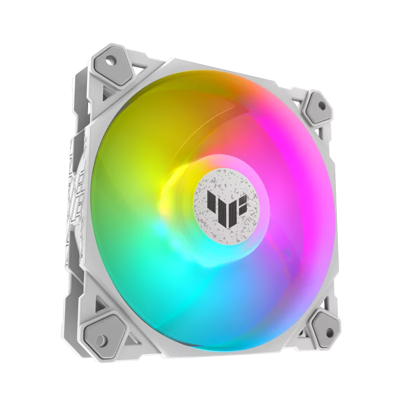 ASUS TUF Gaming TF120 ARGB Case Fan, Aura Sync Compatibility, 12cm Fan White ASUS TUF Gaming TF120 ARGB Case Fan, Aura Sync Compatibility, 12cm Fan White